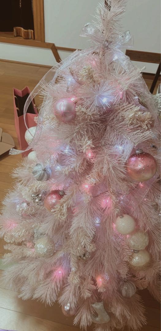 Francfranc / ピンク クリスマスツリー LEDライト オーナメント