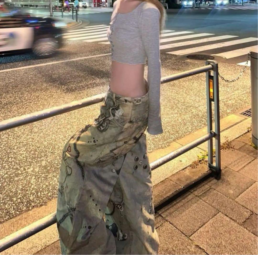 パンツ THEREDTHREAD S print sweat1 toys