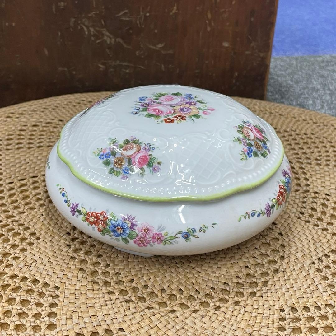 アンティーク　リモージュ　美品　希少　小物入れ　キャンディーBOX 花