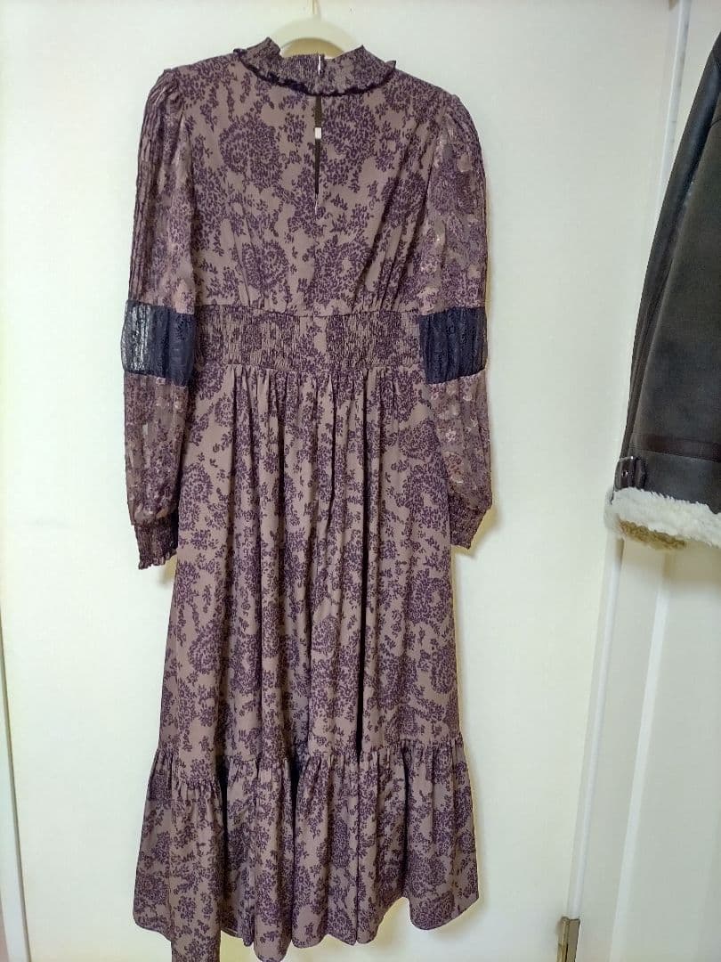 m☆Winter Floral Long-sleeve Dress