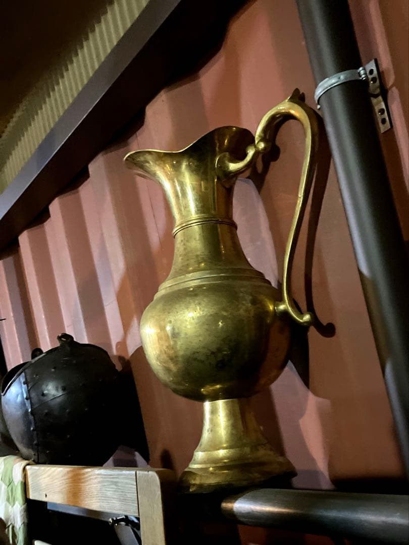 ヴィンテージ真鍮フラワーベース