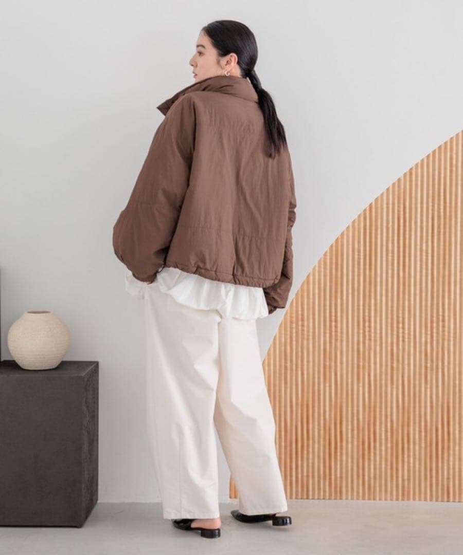 LOWRYS FARM モンスターショートコート ブラウン