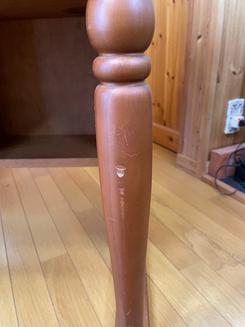 木製クラシックデスク 収納付き