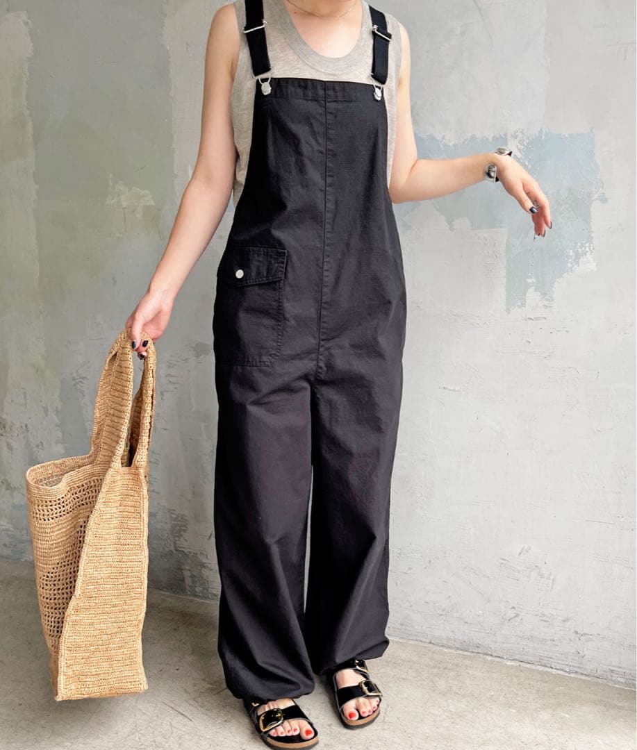 リップストップオーバーオールサロペット スピックアンドスパン