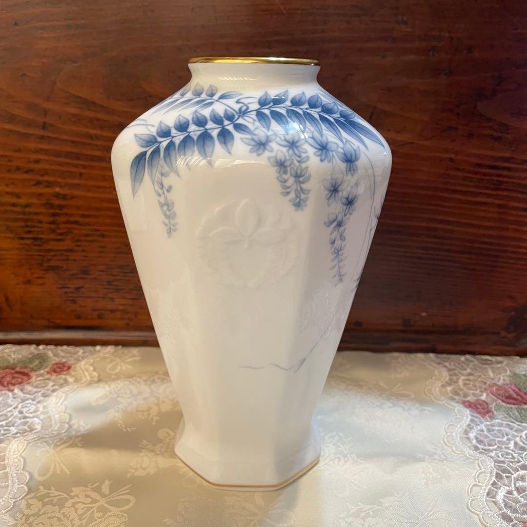 大倉陶園　花瓶　藤　　森村組　110周年記念　　森村グループ　ノリタケ