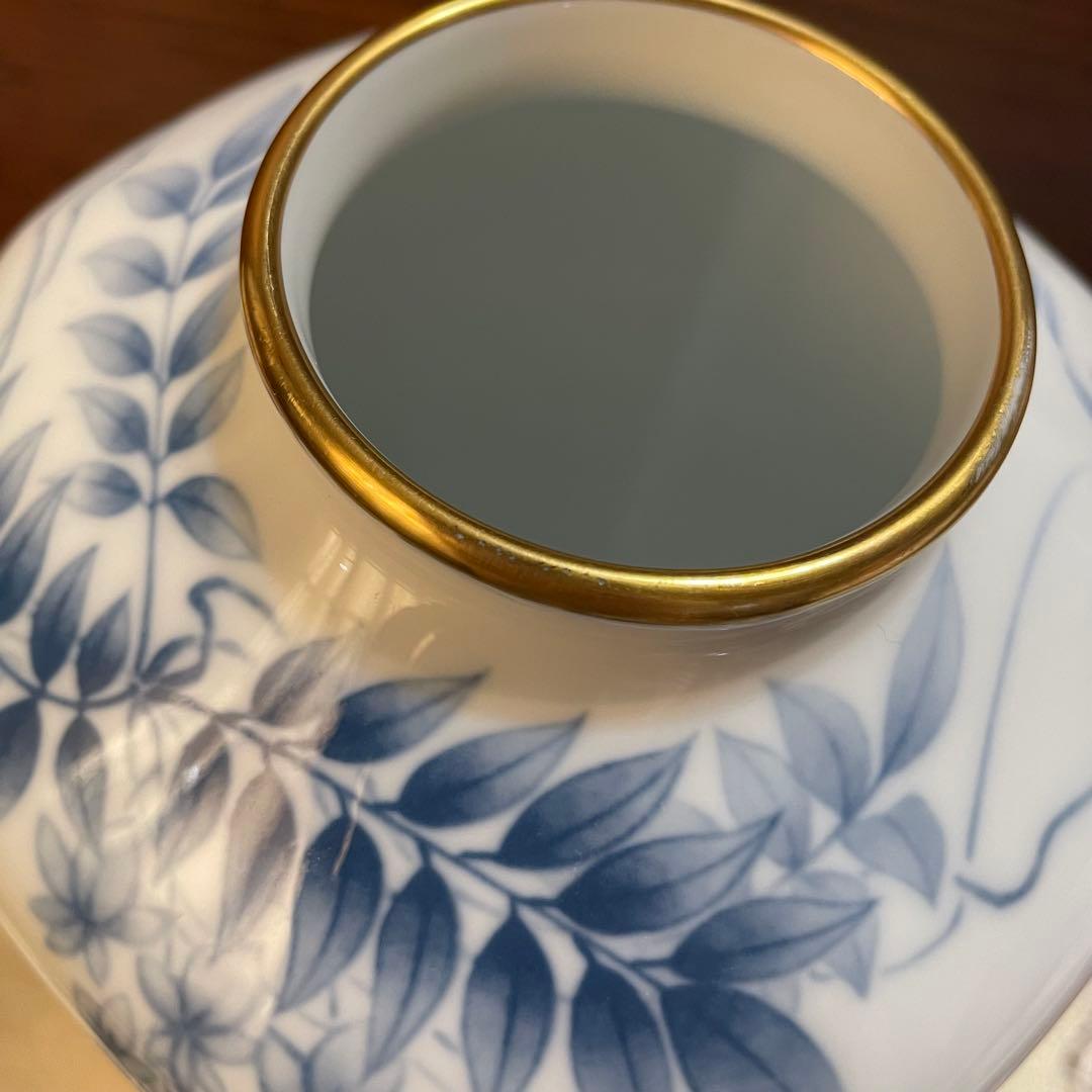 大倉陶園　花瓶　藤　　森村組　110周年記念　　森村グループ　ノリタケ