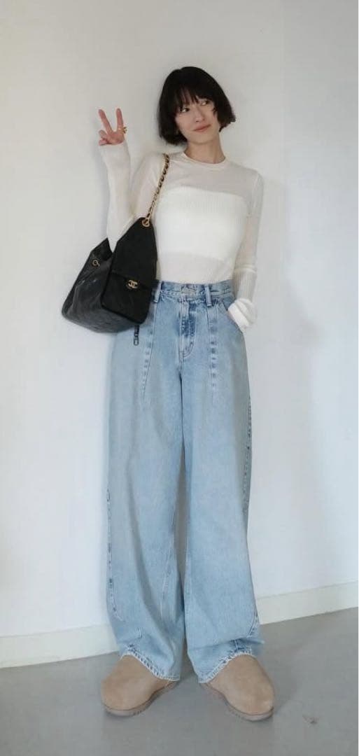 CLANE COCOON BULKY DENIM PANTS サイズ0