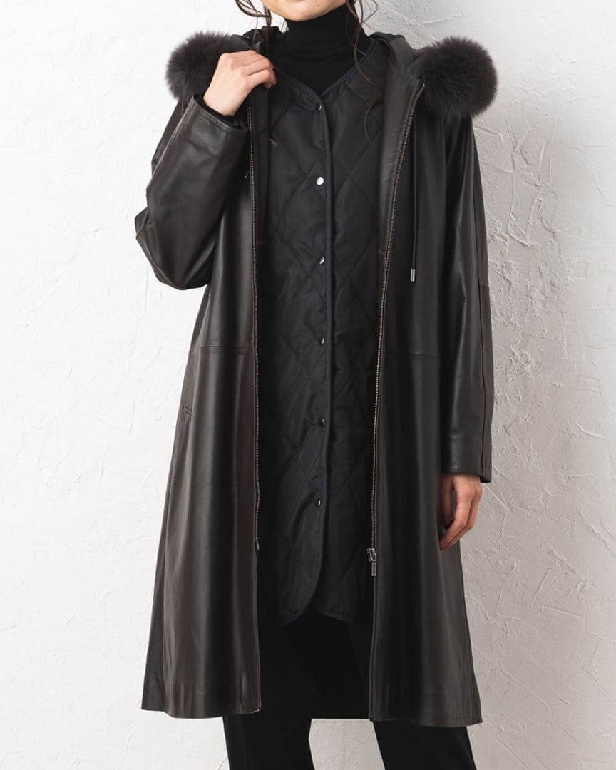 元町ゼラール　Zelal キルトインナー付きレザーコート《2点セット》