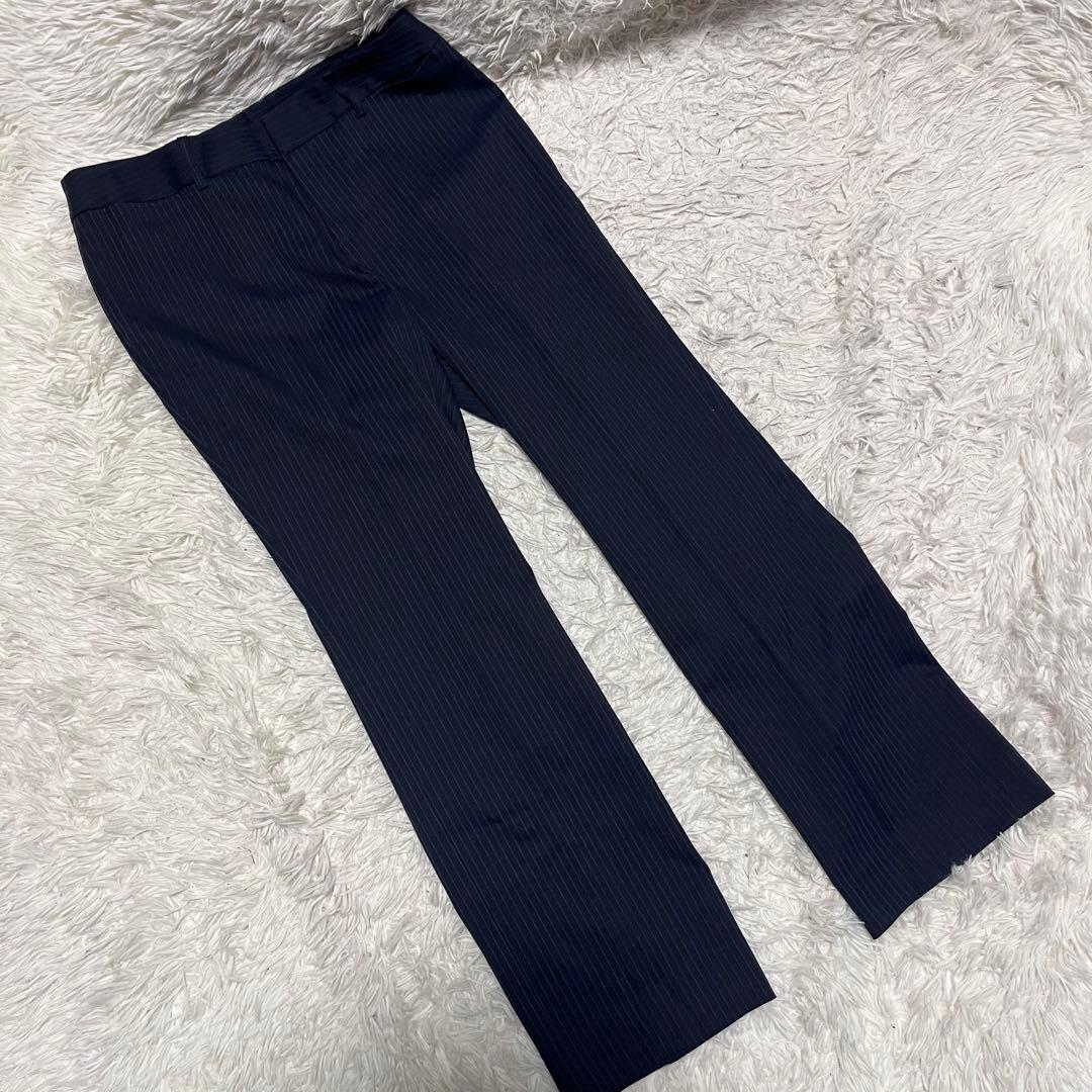 【美品】LES MUES ビジネススーツ　L シルク混　ストレッチ　アオキ