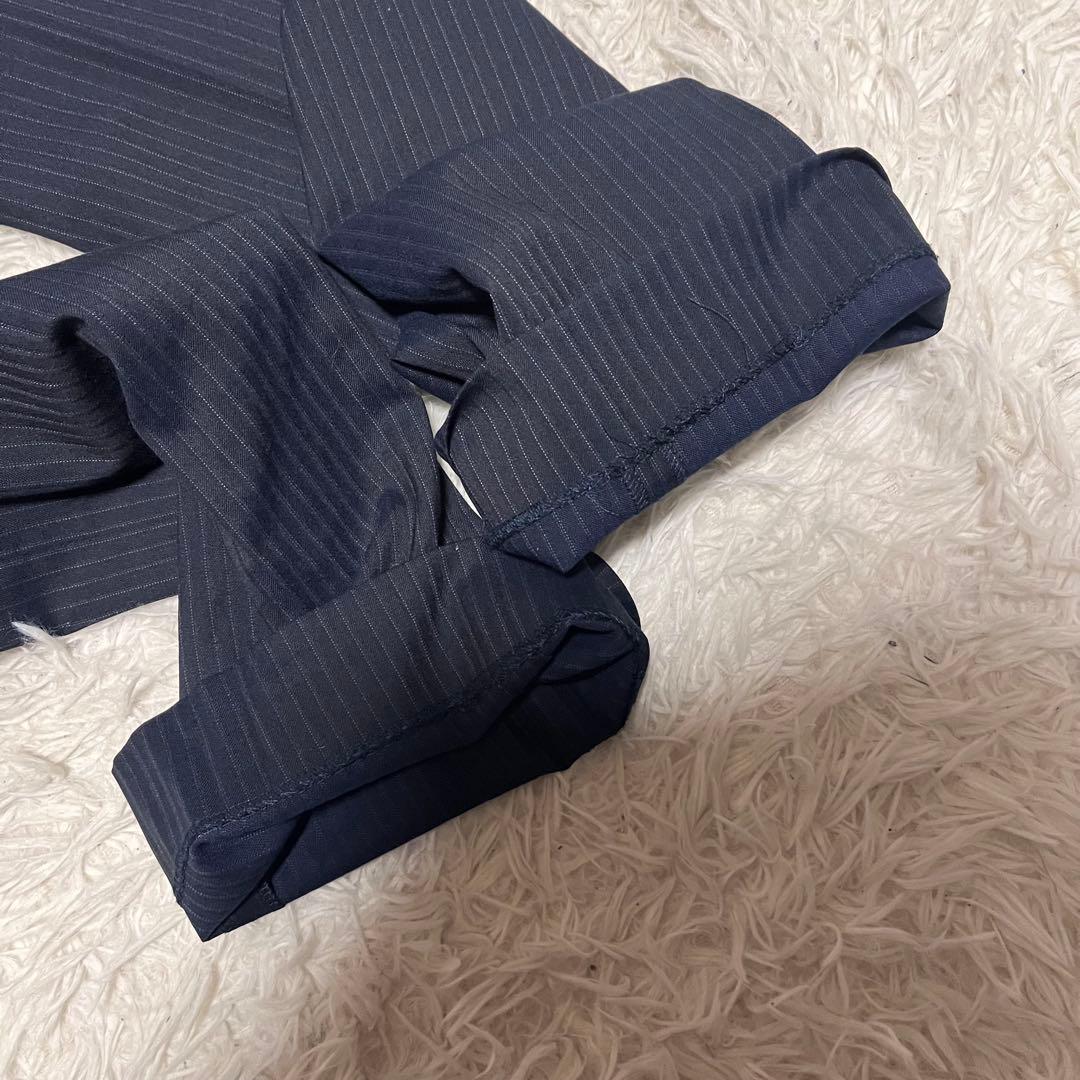 【美品】LES MUES ビジネススーツ　L シルク混　ストレッチ　アオキ