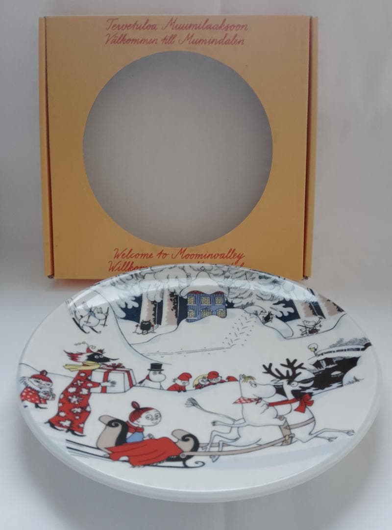 アラビア ARABIA ムーミン プレート JOULUTERVEHDYS 保管品