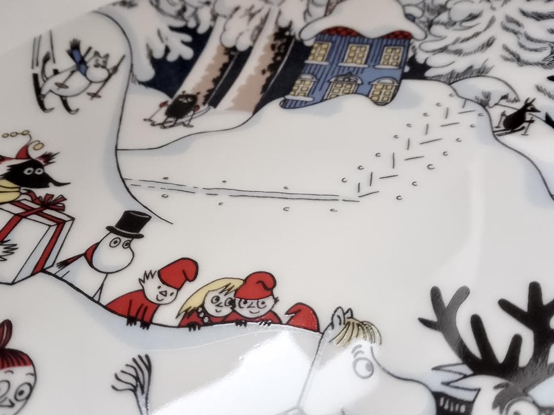 アラビア ARABIA ムーミン プレート JOULUTERVEHDYS 保管品