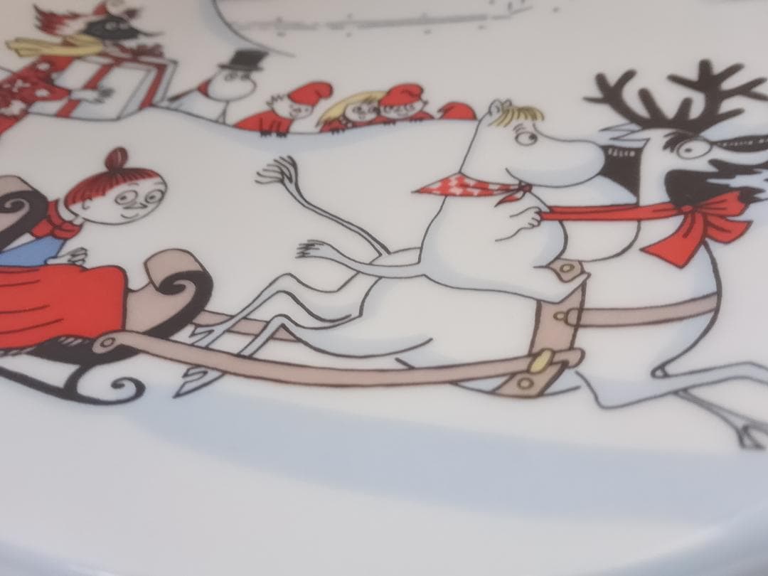 アラビア ARABIA ムーミン プレート JOULUTERVEHDYS 保管品