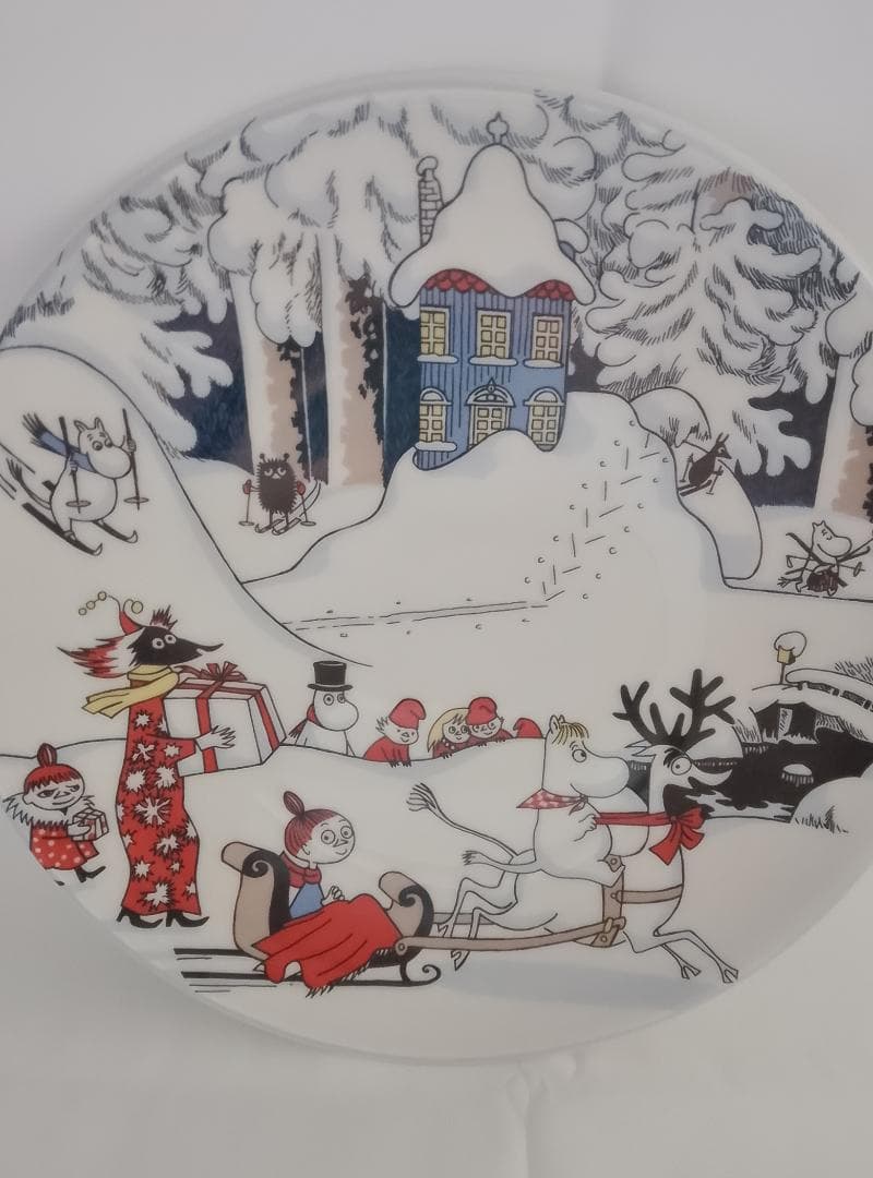 アラビア ARABIA ムーミン プレート JOULUTERVEHDYS 保管品