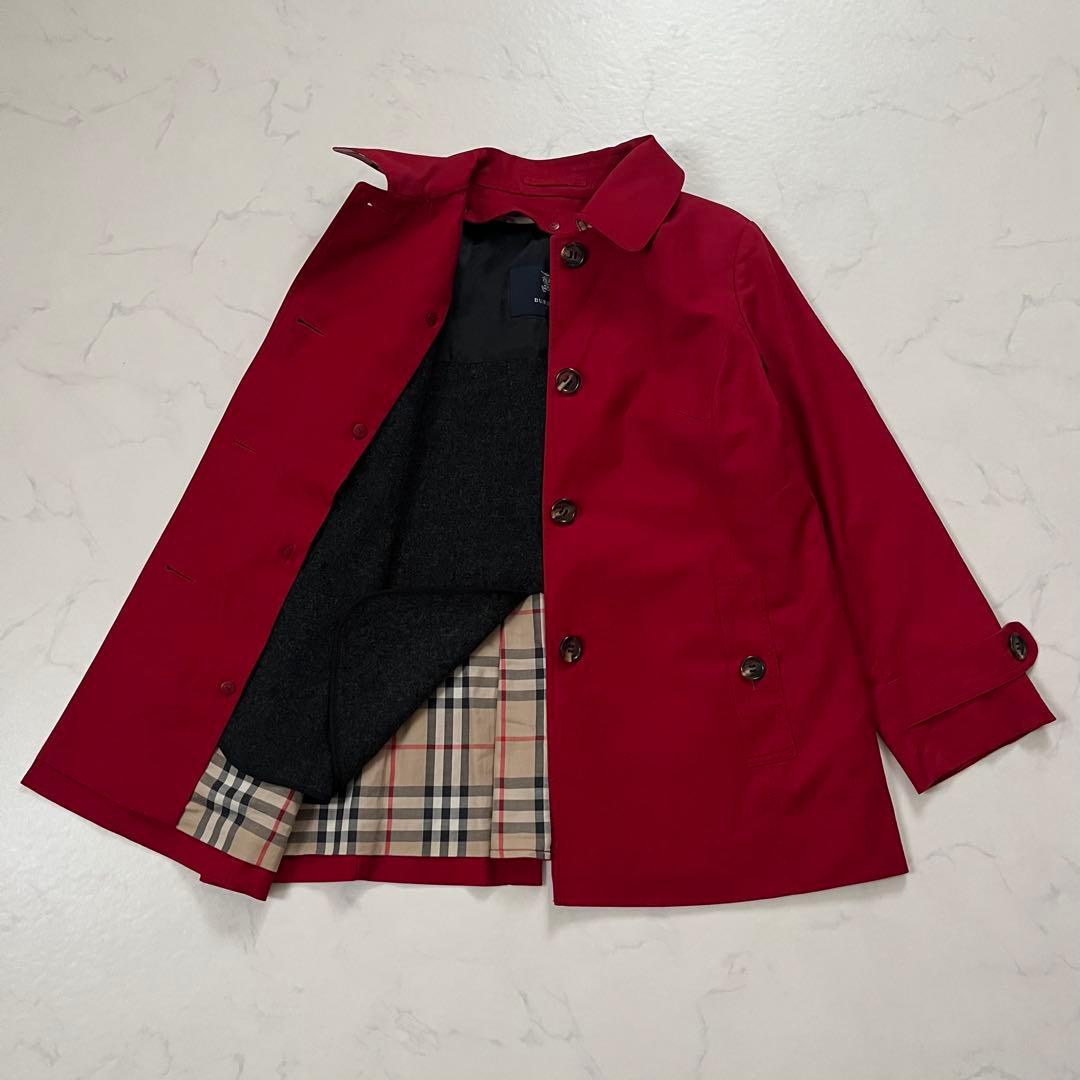 バーバリーロンドン ステンカラーコート　2WAY ライナー付　赤　11号
