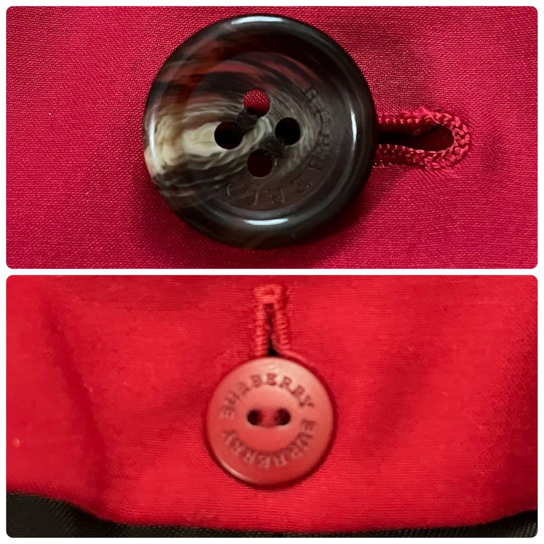 バーバリーロンドン ステンカラーコート　2WAY ライナー付　赤　11号