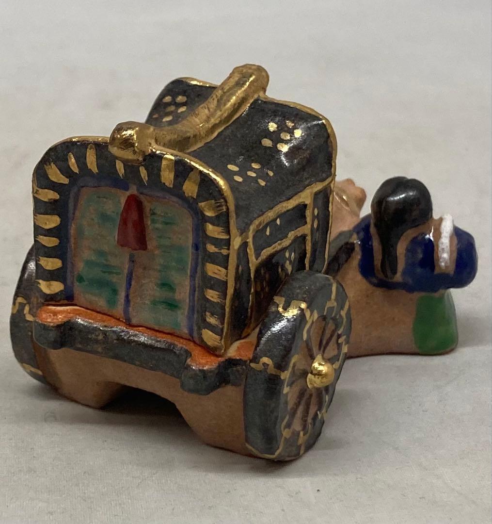 B526s「牛車童狩衣 香合」長谷川剛作　共箱　一陶人窯　埼玉　茶道具