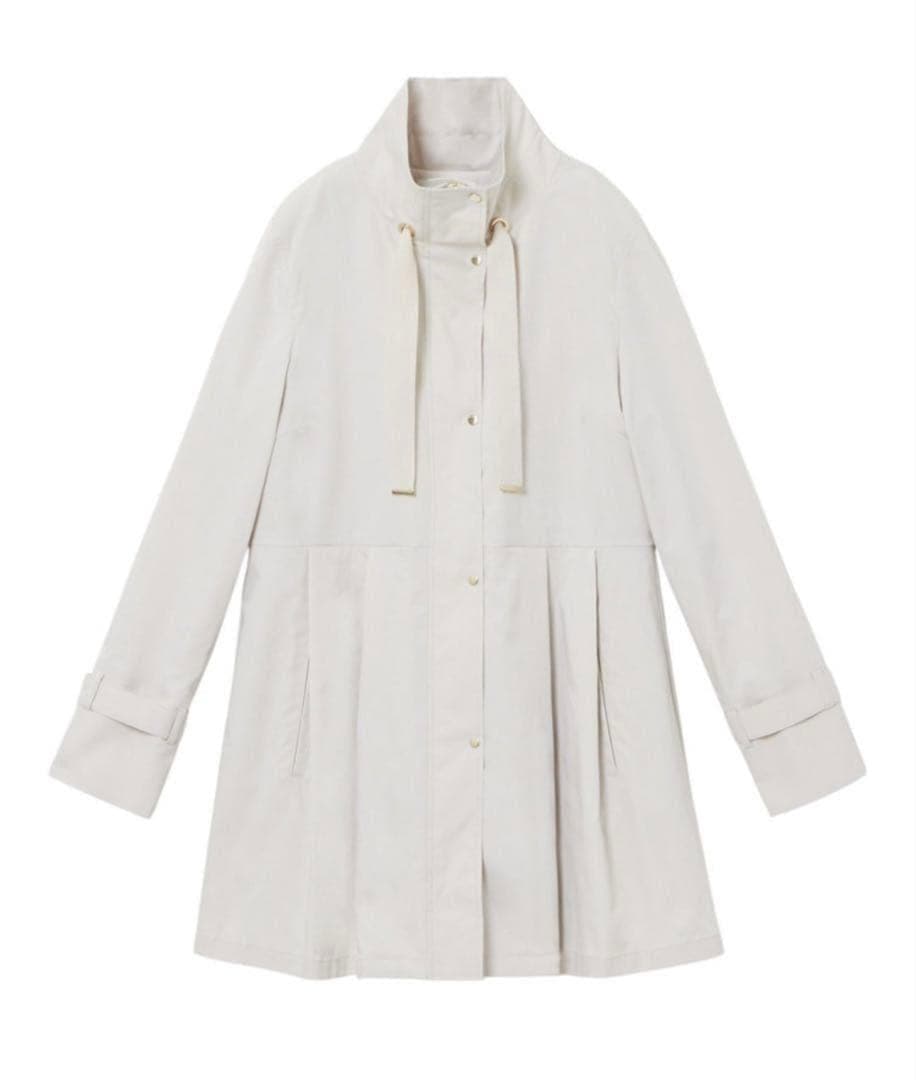 未使用級 今年モデル アナイ ブライトツイルフレアミドルコート 38 ベージュ