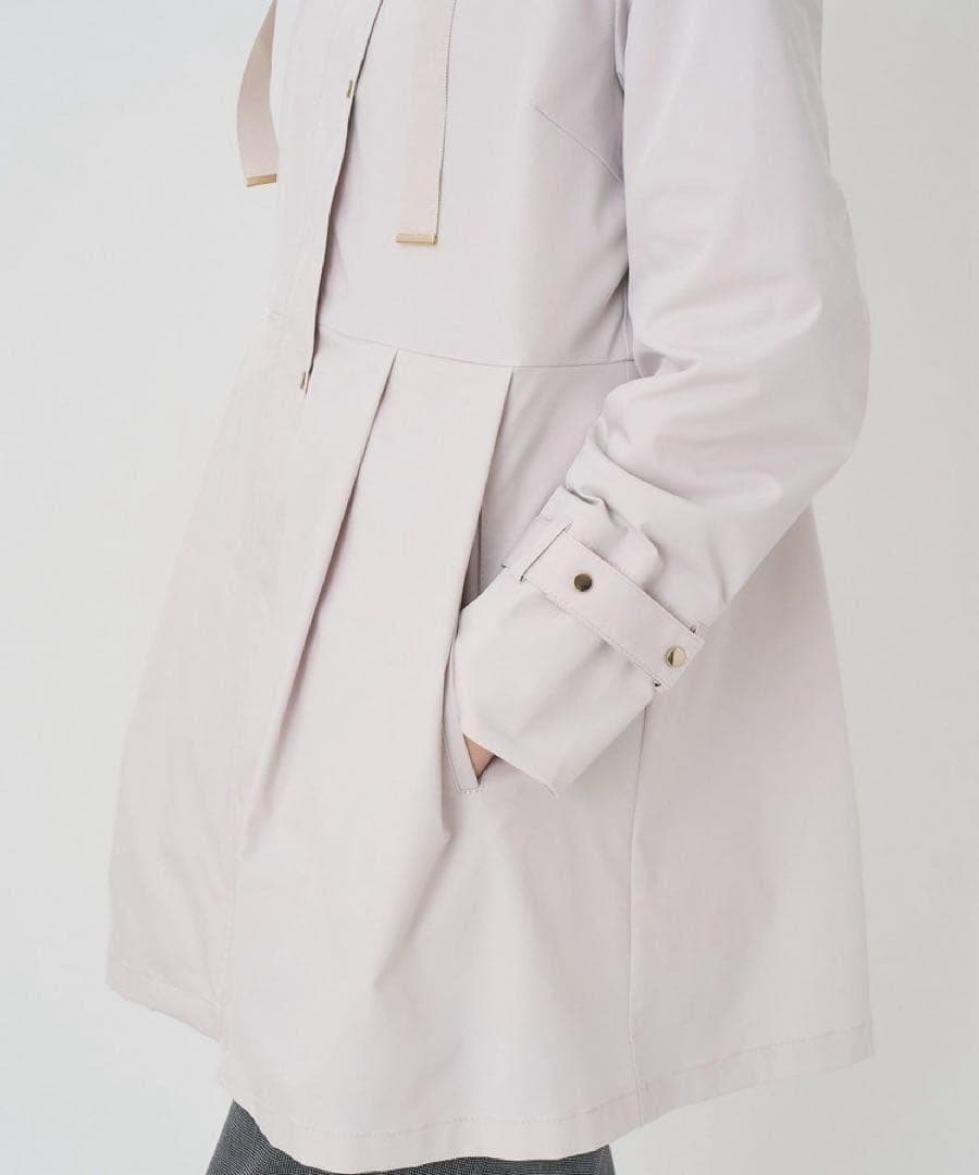 未使用級 今年モデル アナイ ブライトツイルフレアミドルコート 38 ベージュ