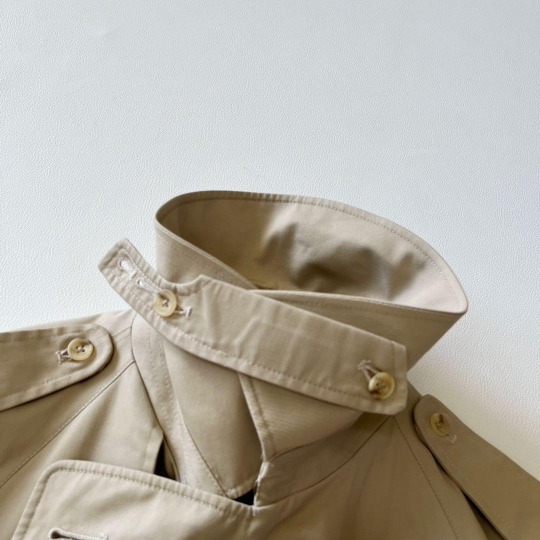 ▼80s アクアスキュータム XL相当 トレンチコート Aqua5 英国 UK製