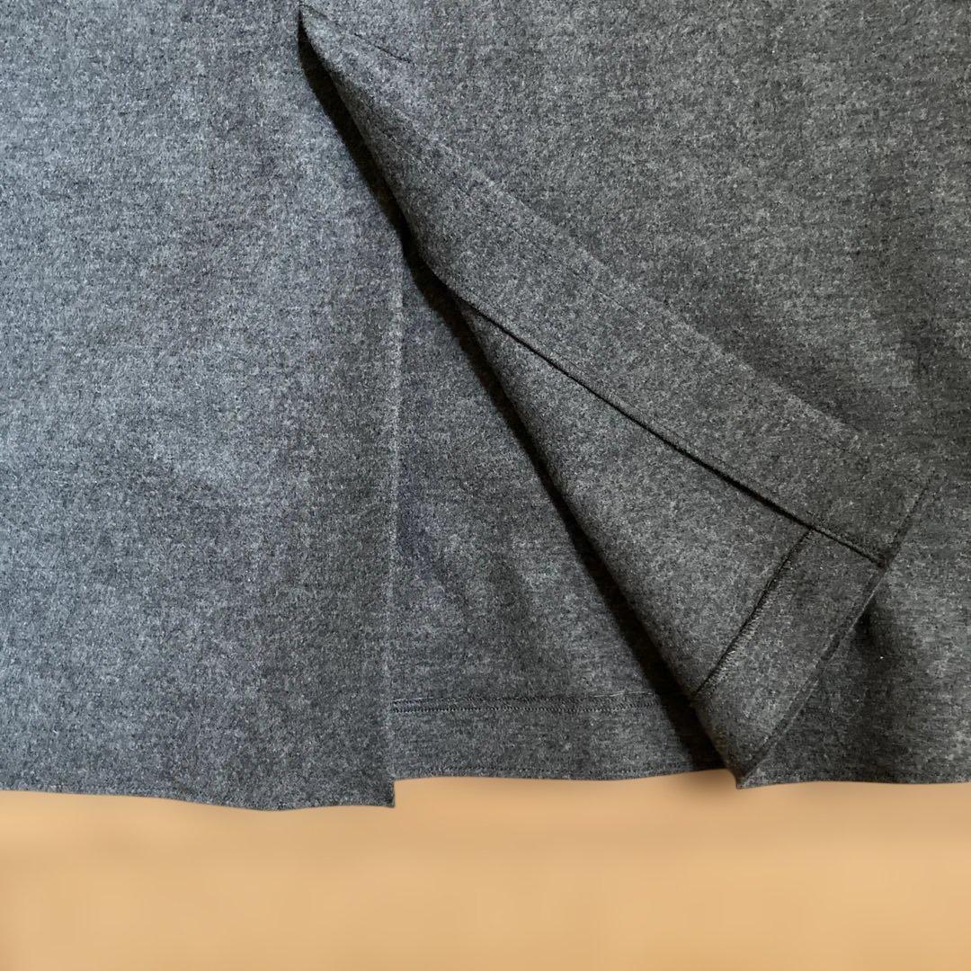 23区 ジャンパースカート グレー Vネック ワンピース 44