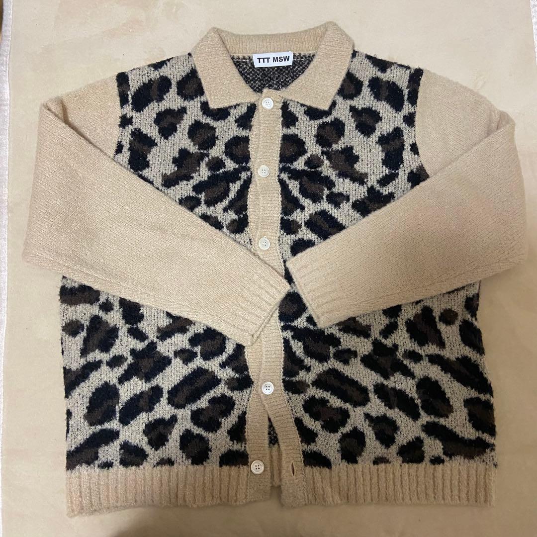 トップス TTT_MSW 21AW leopard cardigan