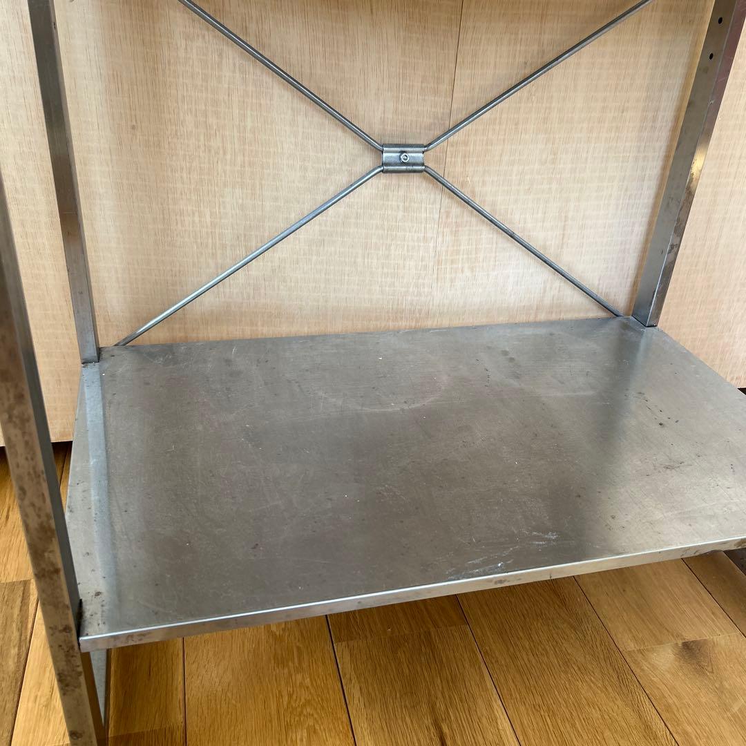 IKEA ステンレススチール製 3段メタルラック