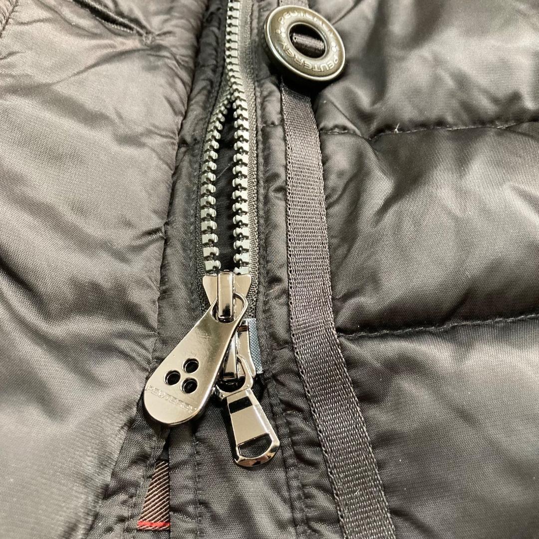 16986✨ピューテリー 42 ロングダウンコート ファー グースダウン 茶色