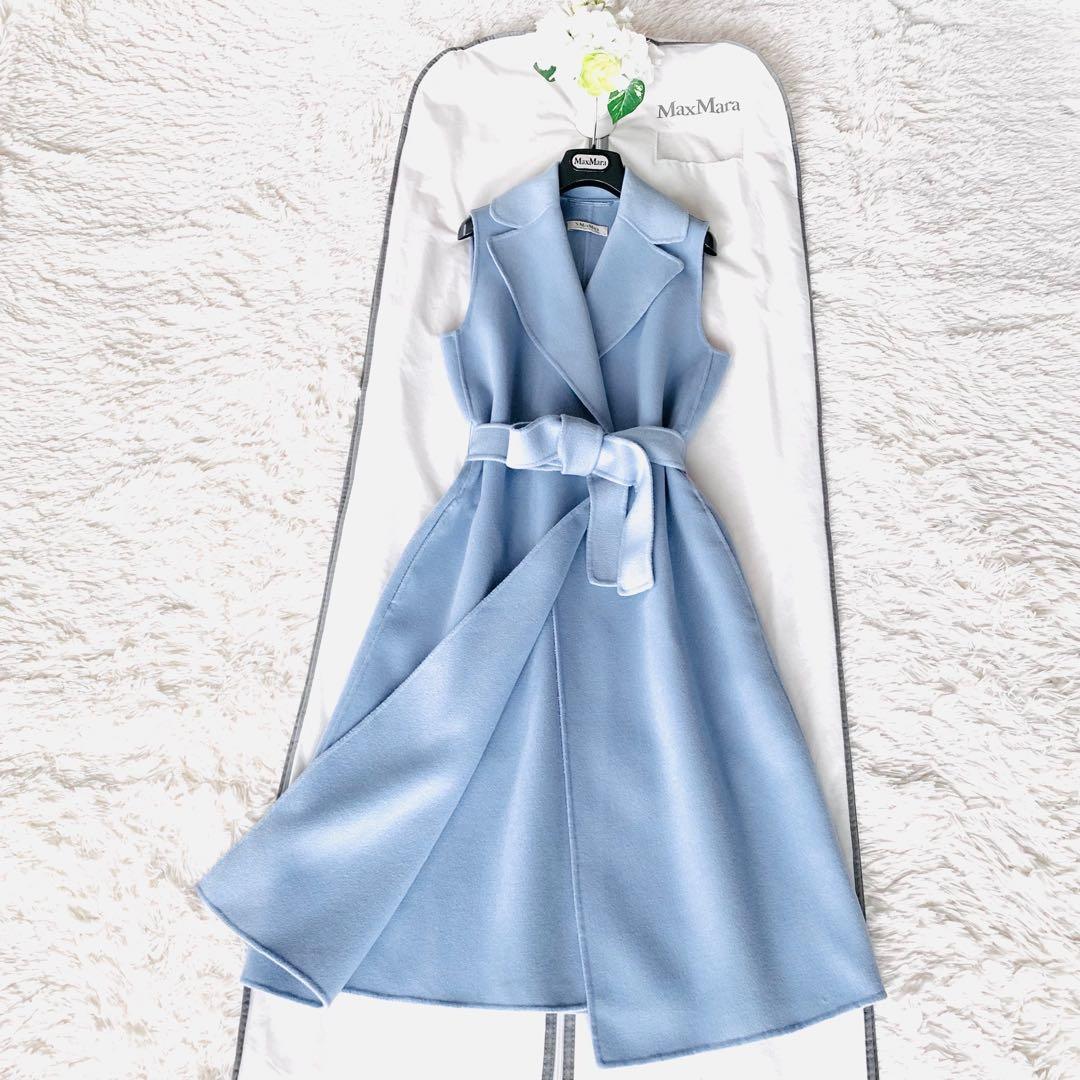 新品同様‼️マックスマーラ クチートアマーノ ダブルフェイス ウールアンゴラジレ