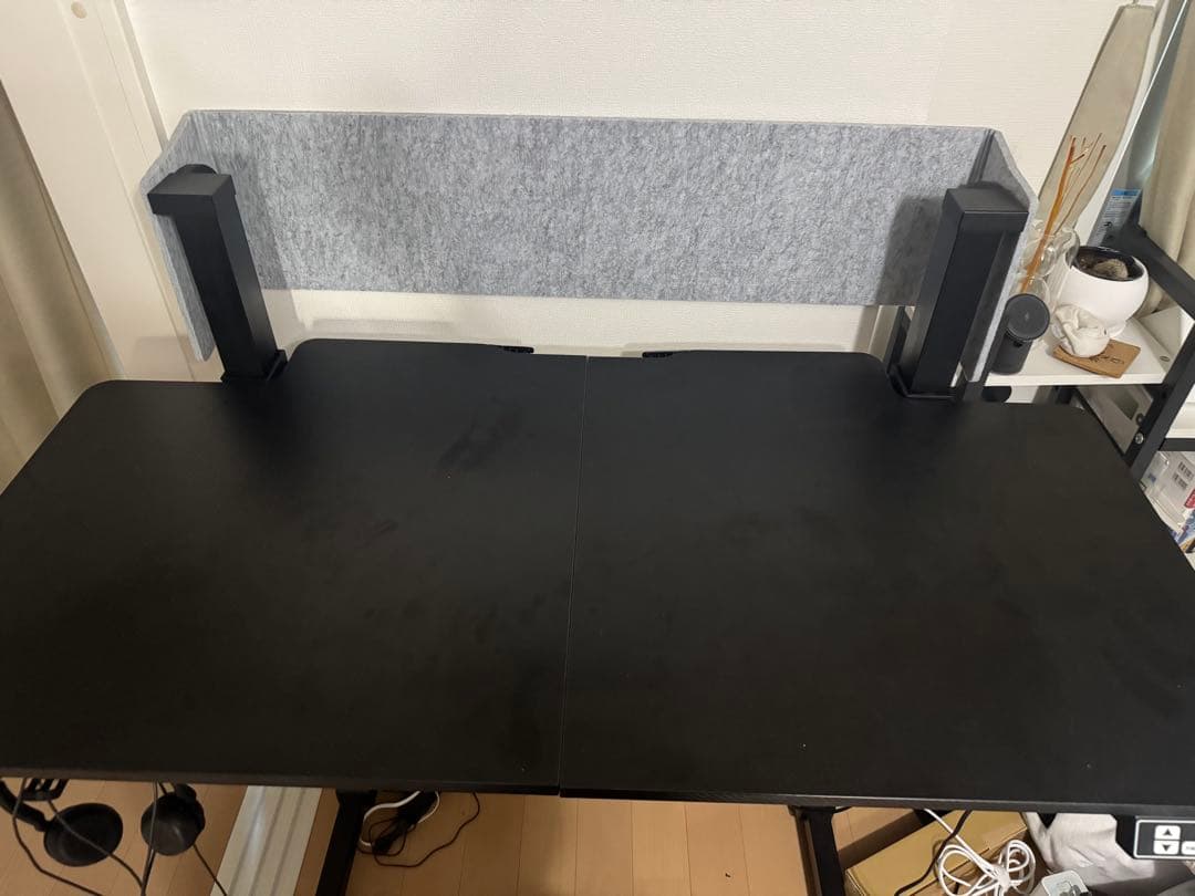 電動スタンディングデスク ブラック　座〜椅子〜立ちまで可能