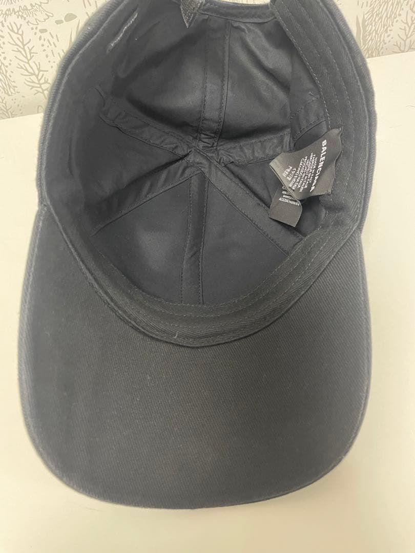 バレンシアガ BALENCIAGA ロゴ キャップ 帽子 ブラック