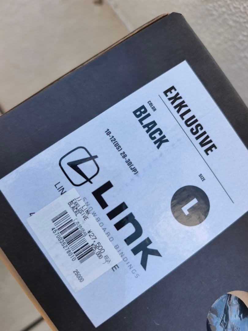 Link スノーボードビンディング ブラック Lサイズ