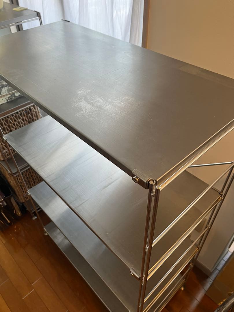 ミ*エ様 無印良品　2021年　ステンレスユニットシェルフ　ステンレス棚セット