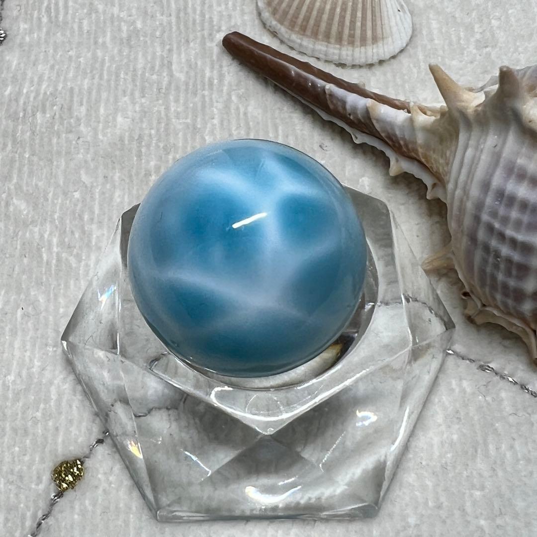 天然　ラリマー　スフィア　22mm