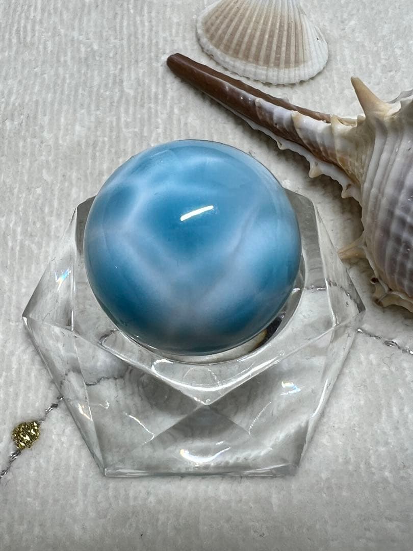 天然　ラリマー　スフィア　22mm