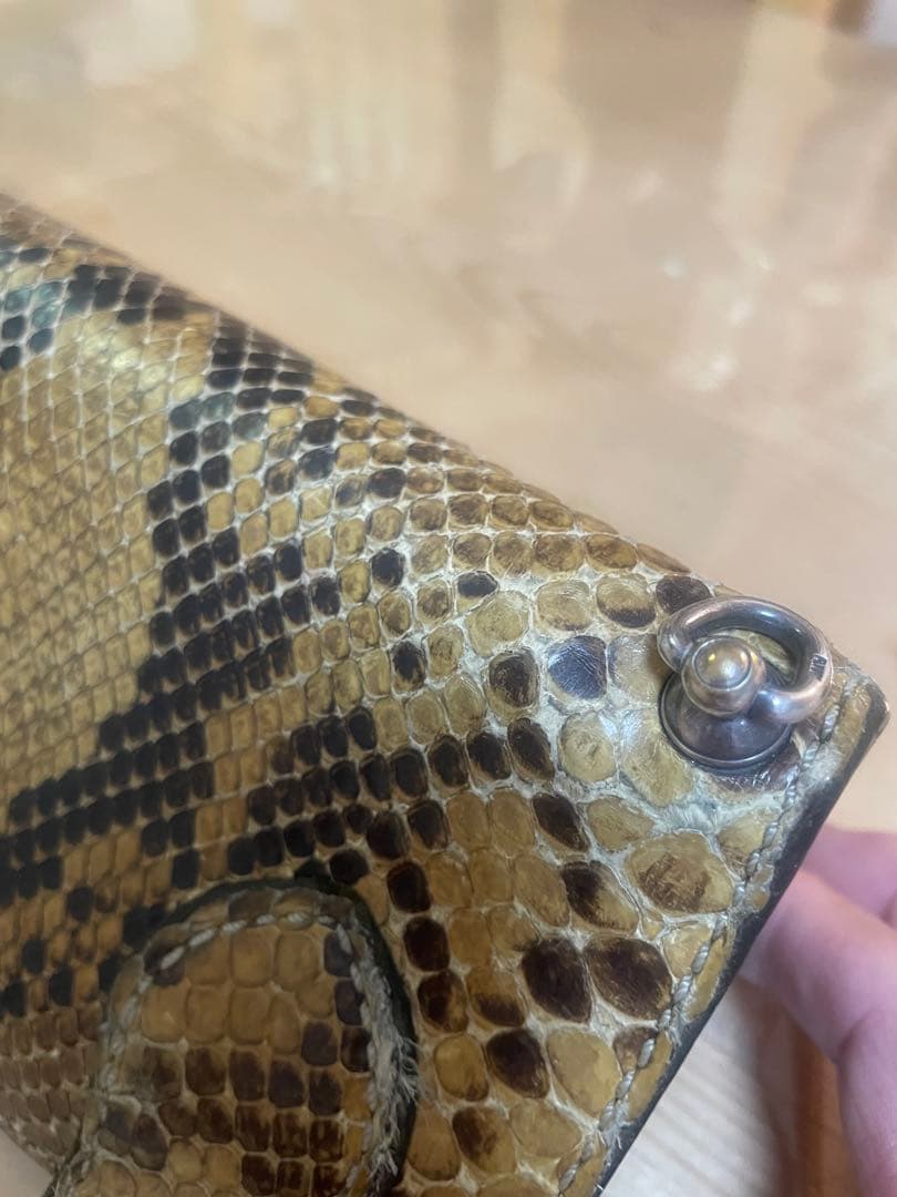 FUNNYファニー　パイソン　長財布　ベクターコンチョ