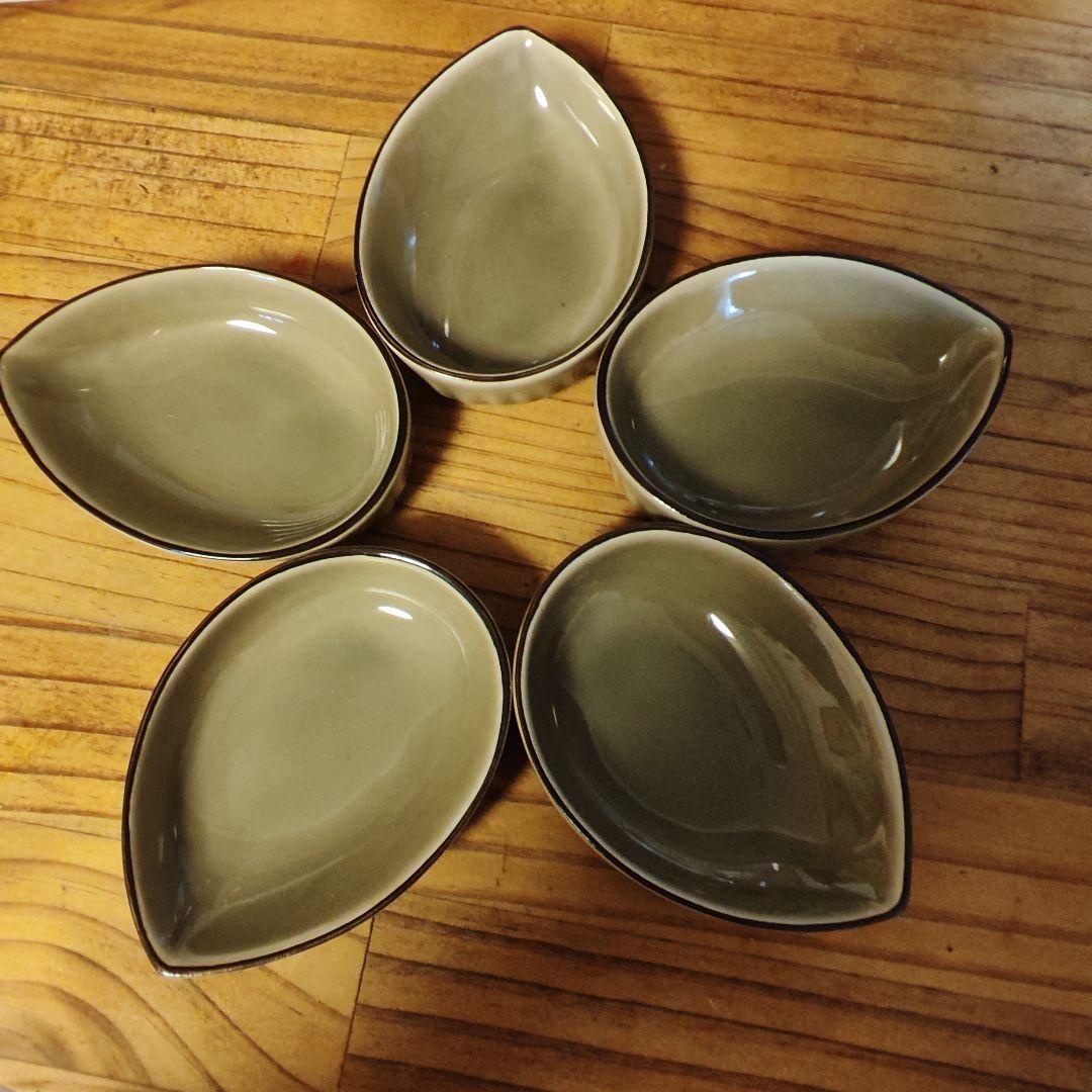 【未使用】 深川製磁 宮内庁御用達 百年庵 小皿揃5枚セット