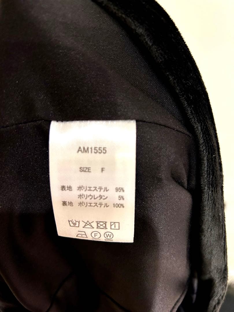 アンドマリー　Betty velour mini dress