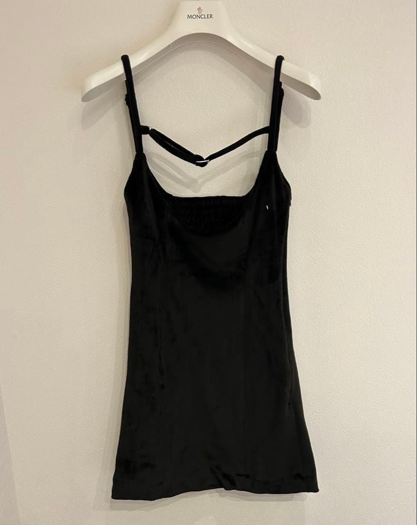 アンドマリー　Betty velour mini dress