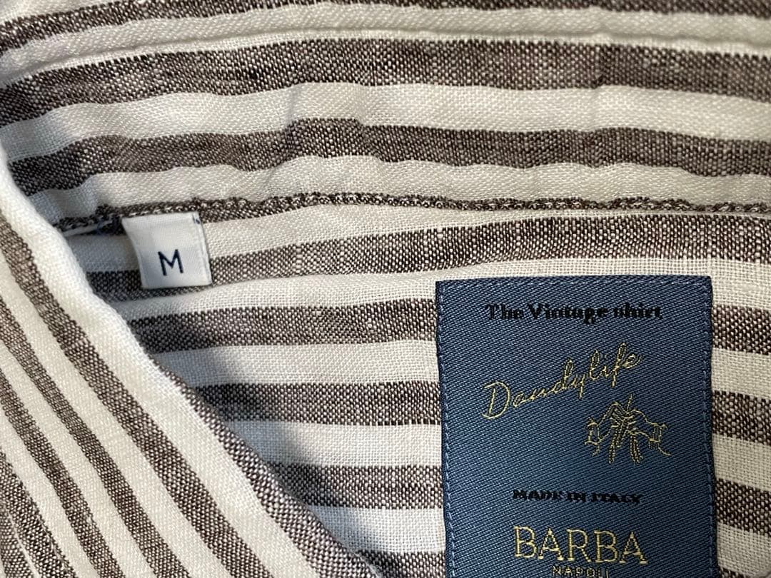 BARBA バルバ DANDYLIFE リネンシャツ （未使用）