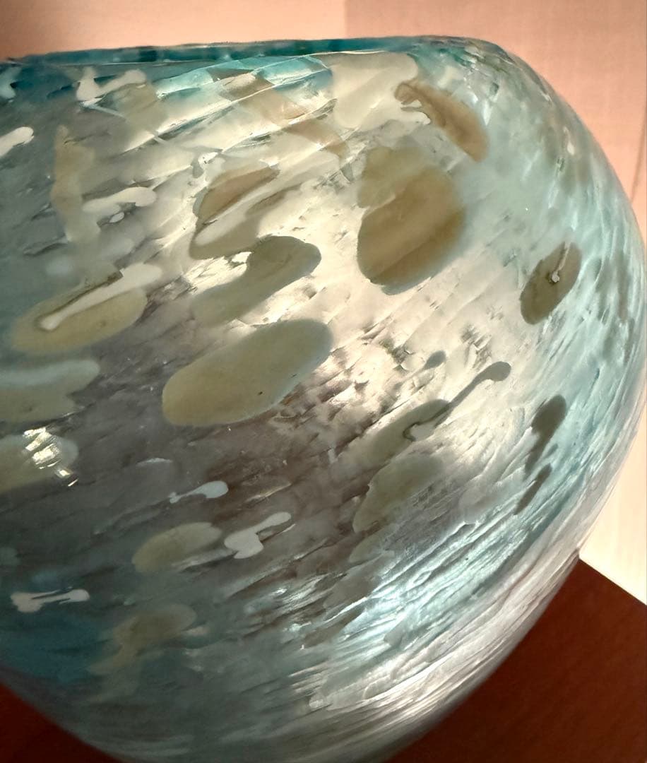 イイノナホ ガラス 作家 花器 フラワーベース　オブジェ