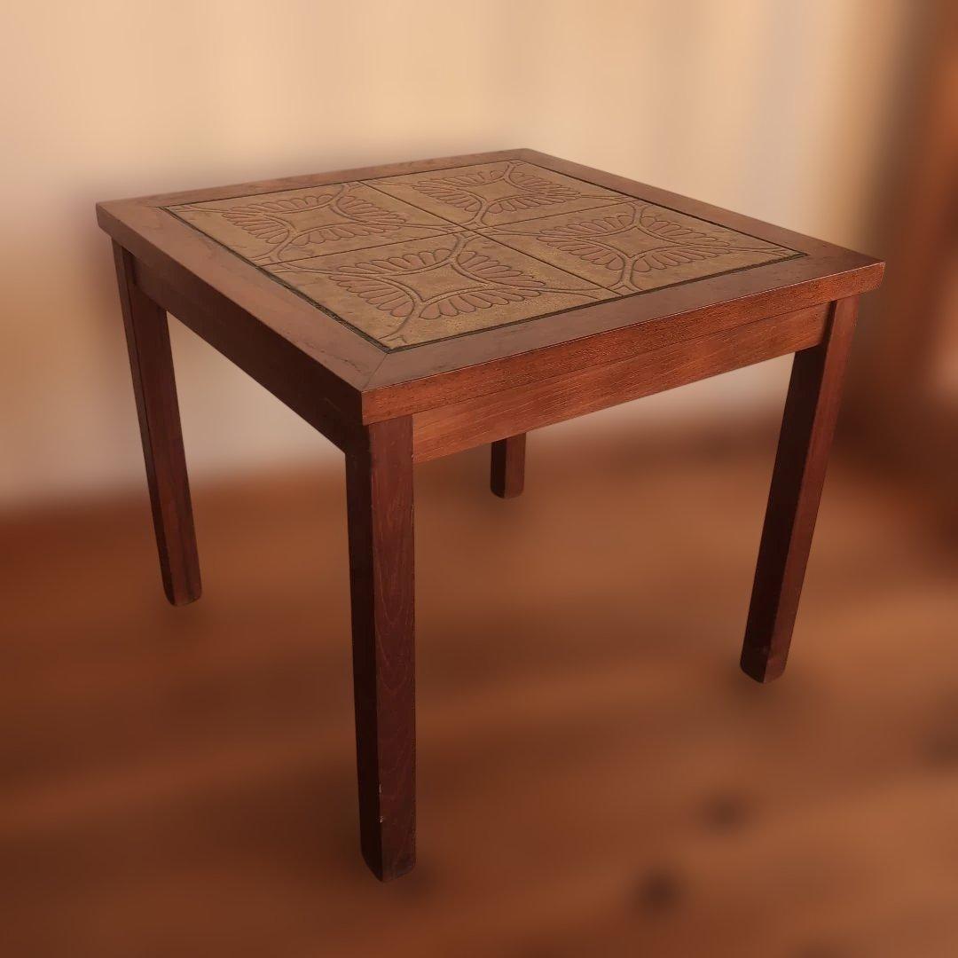 昭和レトロ 70s タイルトップ サイドテーブル 日本製 ミッドセンチュリー