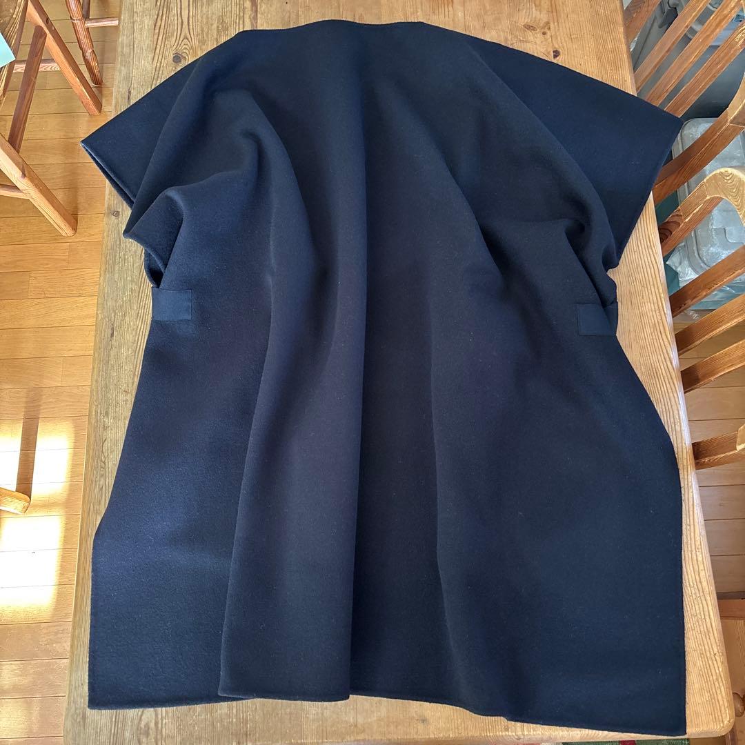 【美品】SOFIE D'HOORE カシミヤ混　ポンチョコート　1 ネイビー