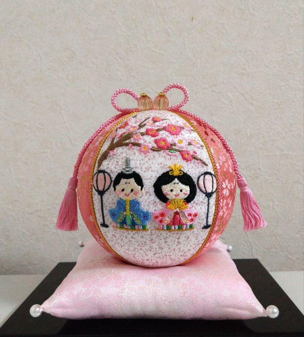 かよさん 手毬 手鞠 てまり 刺繍お雛様 房飾り座布団セット No34他