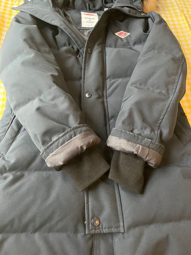 本日限定お値下げ‼️ダントン【XS 】ロングダウンコート　ネイビー【34】