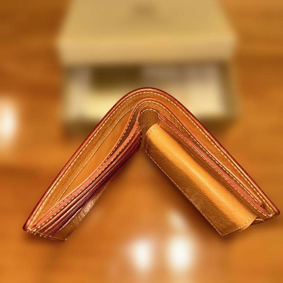 THIN BRIDLE (シンブライドル) 二つ折り財布 小銭入れ付き　ブラック