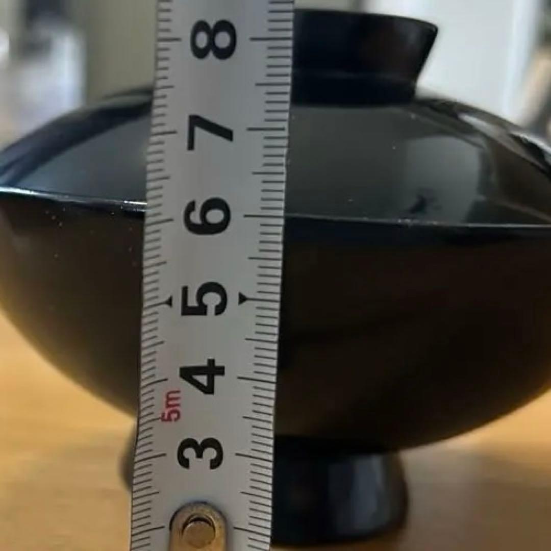 黒い蓋つき煮物椀 5個セット