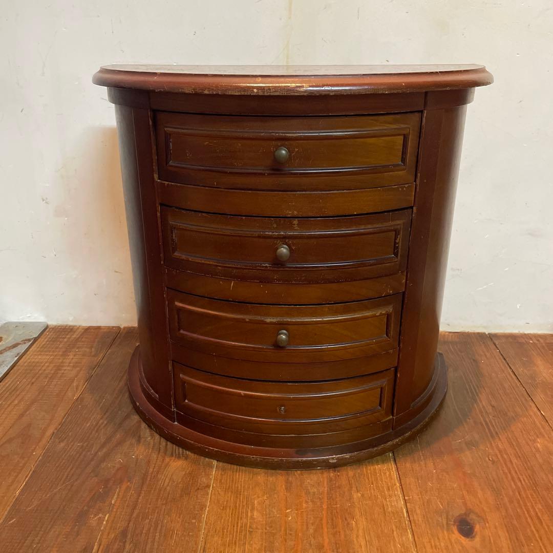 美品　木製　ヴィンテージ　チェスト　棚　アクセサリー　小物　当時物