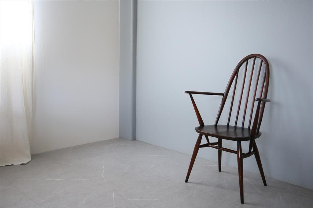 英国アンティークERCOLアーコールクエーカーアームチェア/イス91-152-5