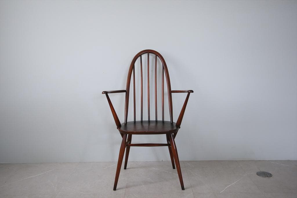 英国アンティークERCOLアーコールクエーカーアームチェア/イス91-152-5